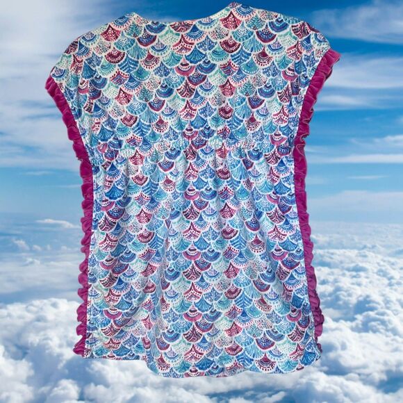 Cheeky Plum Boutique Smock/Swim Cover Seashell-EUC-size 8/10 - Picture 6 of 7